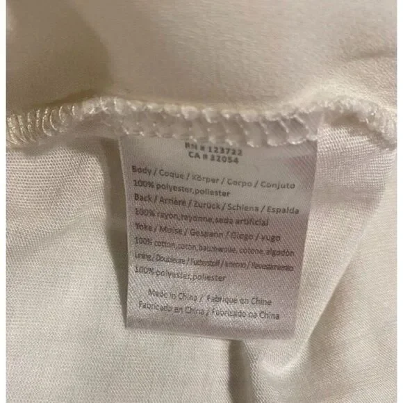 Anthropologie One September Pasto Swiss Dot Embroidered Beaded Cream Blouse XS - Picture 5 of 7